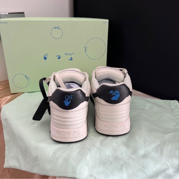 Off White Out Of Office Calf Leather White Black Gum Mens Athletic Shoes main image 5